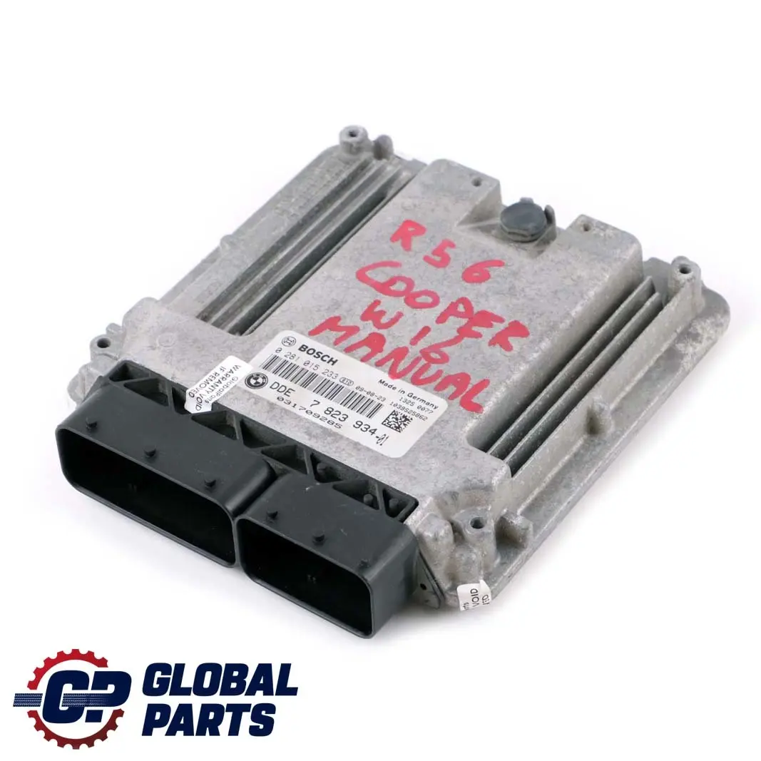 Mini Cooper One D R55 R56 Diesel W16 ECU DDE 0281015233 Manual - SKU 7823934 - Part number 7823934