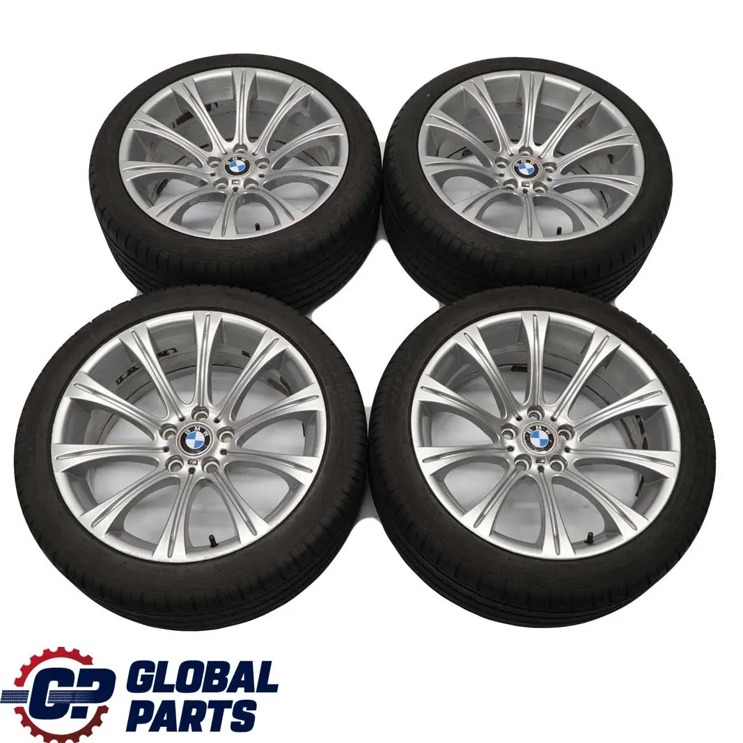 Set Complete 4x Wheel Rim with Tyres 19" M Radial Spoke 166 to BMW E60 M5 Silver with Part number 7834625 / 7834626 BMW E60 M5 Silver Set Complete 4x Wheel Rim with Tyres 19" M Radial Spoke 166 - SKU 7834625/626 - Part number 7834625 / 7834626