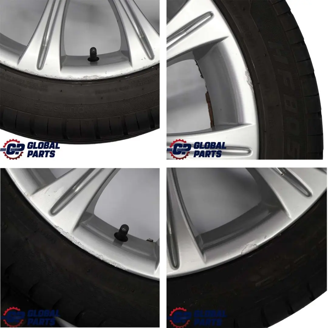 BMW E60 M5 Komplettes 4x Rad Alufelgen Felge 19" mit Reifen M Radialspeiche 166 - SKU 7834625/626 - Teilenummer 7834625 / 7834626