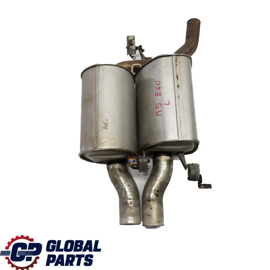 Exhaust System Rear Left Silencer N/S 7835951 7835952 to BMW 5 Series E60 M5 with Part number 7835961 BMW 5 Series E60 M5 Exhaust System Rear Left Silencer N/S 7835951 7835952 - SKU 7835961 - Part number 7835961