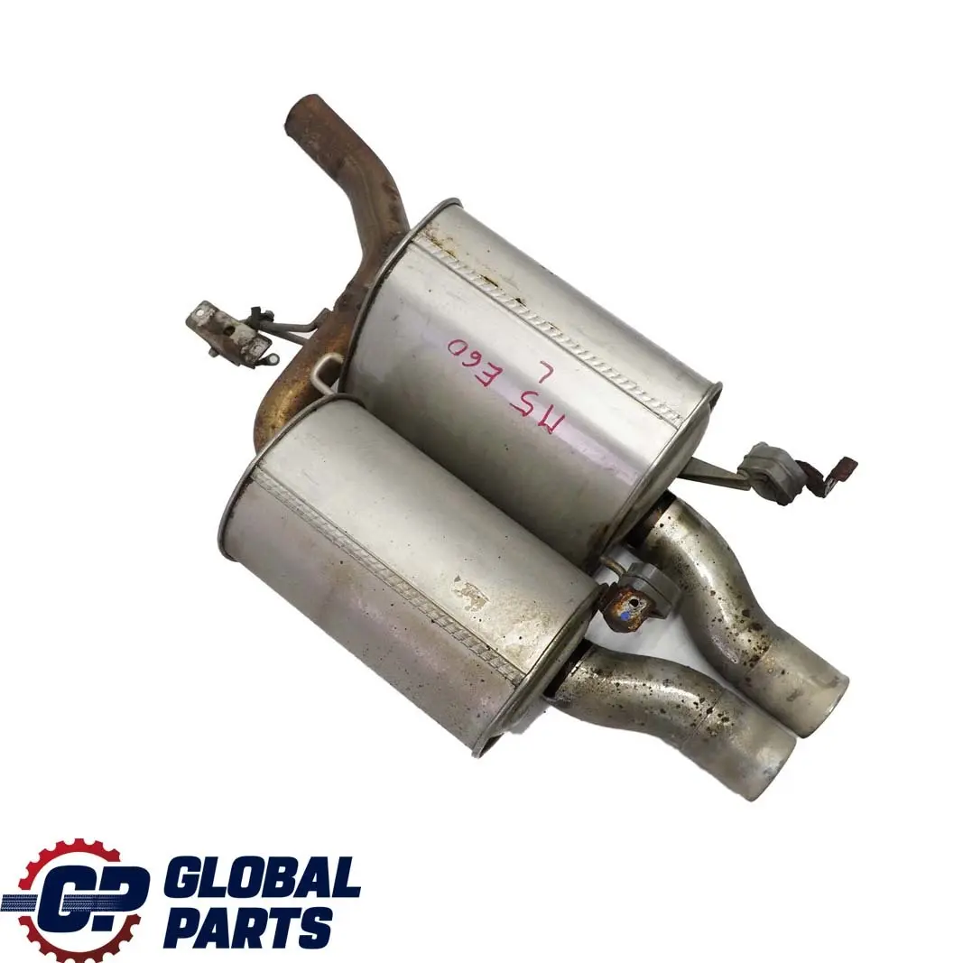Exhaust System Rear Left Silencer N/S 7835951 7835952 to BMW 5 Series E60 M5 with Part number 7835961 BMW 5 Series E60 M5 Exhaust System Rear Left Silencer N/S 7835951 7835952 - SKU 7835961 - Part number 7835961
