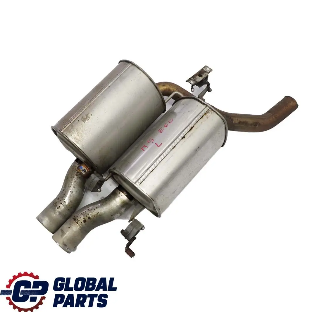 Exhaust System Rear Left Silencer N/S 7835951 7835952 to BMW 5 Series E60 M5 with Part number 7835961 BMW 5 Series E60 M5 Exhaust System Rear Left Silencer N/S 7835951 7835952 - SKU 7835961 - Part number 7835961