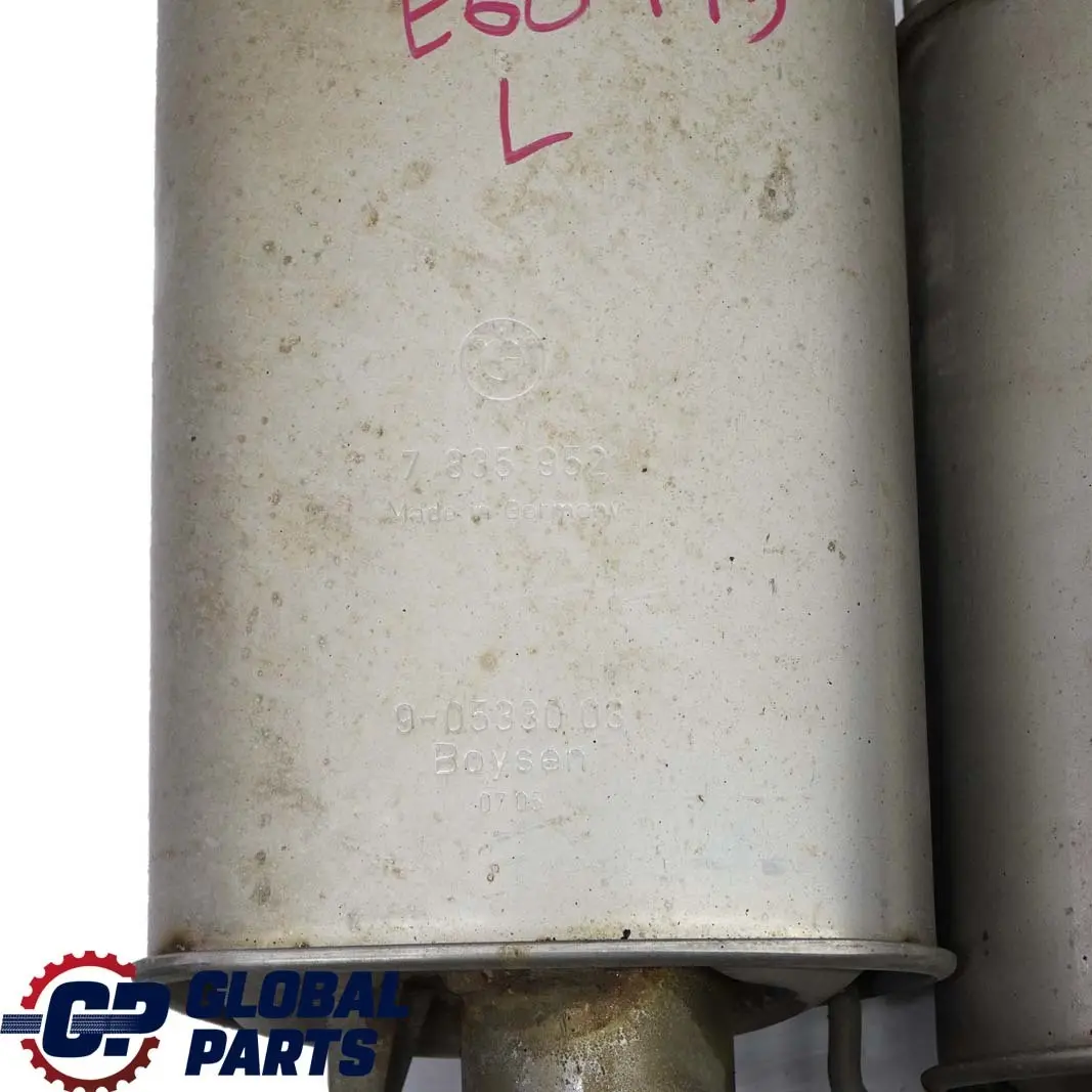 Exhaust System Rear Left Silencer N/S 7835951 7835952 to BMW 5 Series E60 M5 with Part number 7835961 BMW 5 Series E60 M5 Exhaust System Rear Left Silencer N/S 7835951 7835952 - SKU 7835961 - Part number 7835961