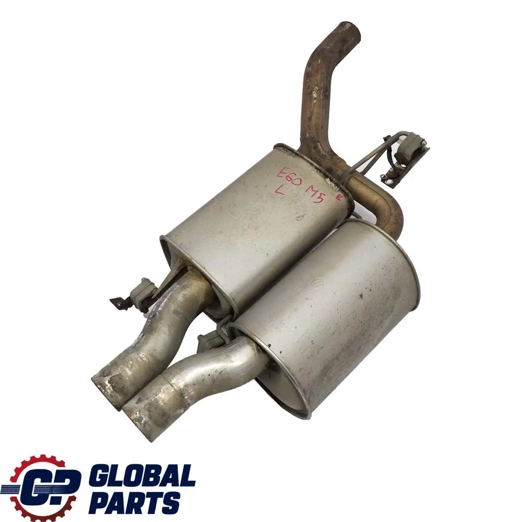 Exhaust System Rear Left Silencer N/S 7835951 7835952 to BMW 5 Series E60 M5 with Part number 7835961 BMW 5 Series E60 M5 Exhaust System Rear Left Silencer N/S 7835951 7835952 - SKU 7835961 - Part number 7835961