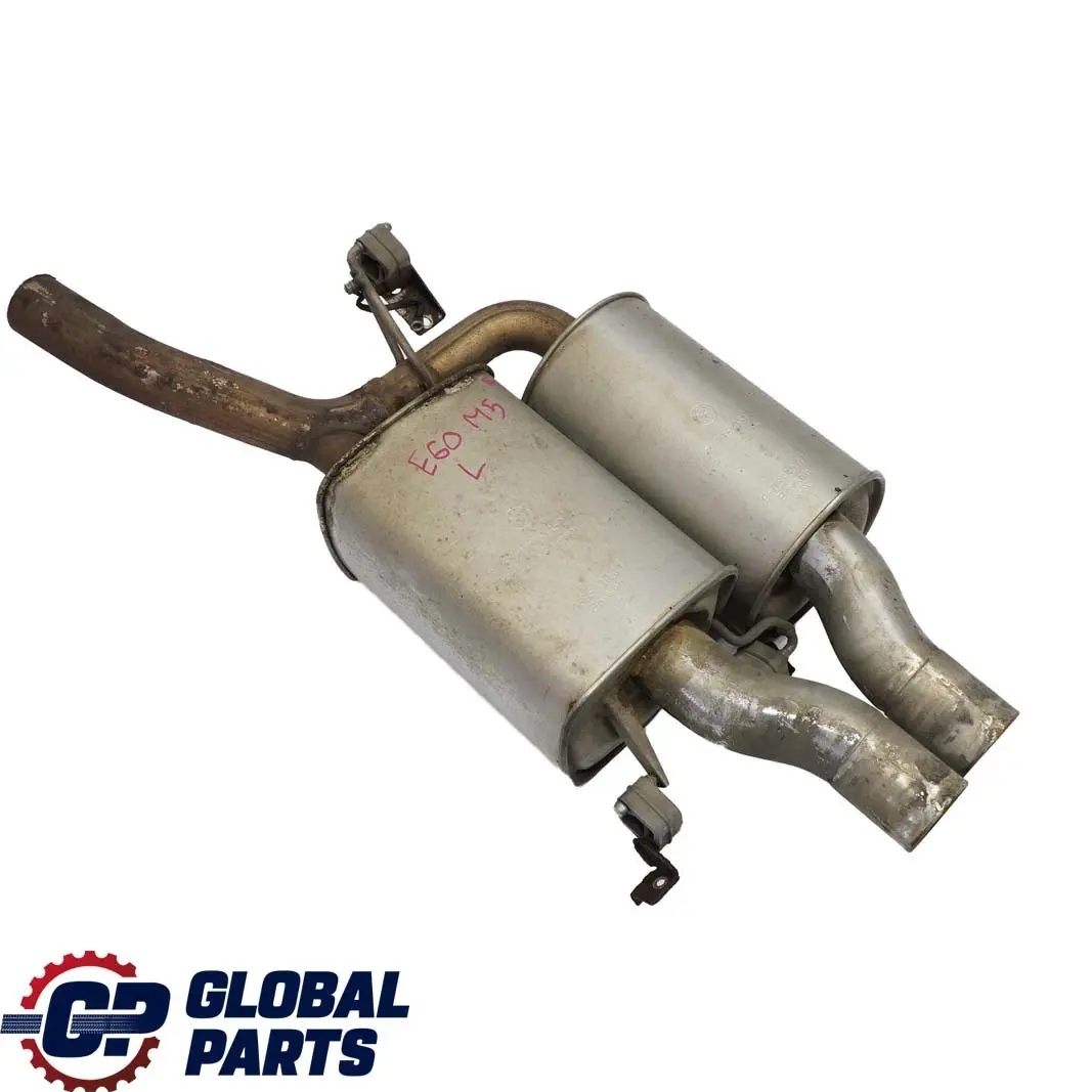 Exhaust System Rear Left Silencer N/S 7835951 7835952 to BMW 5 Series E60 M5 with Part number 7835961 BMW 5 Series E60 M5 Exhaust System Rear Left Silencer N/S 7835951 7835952 - SKU 7835961 - Part number 7835961