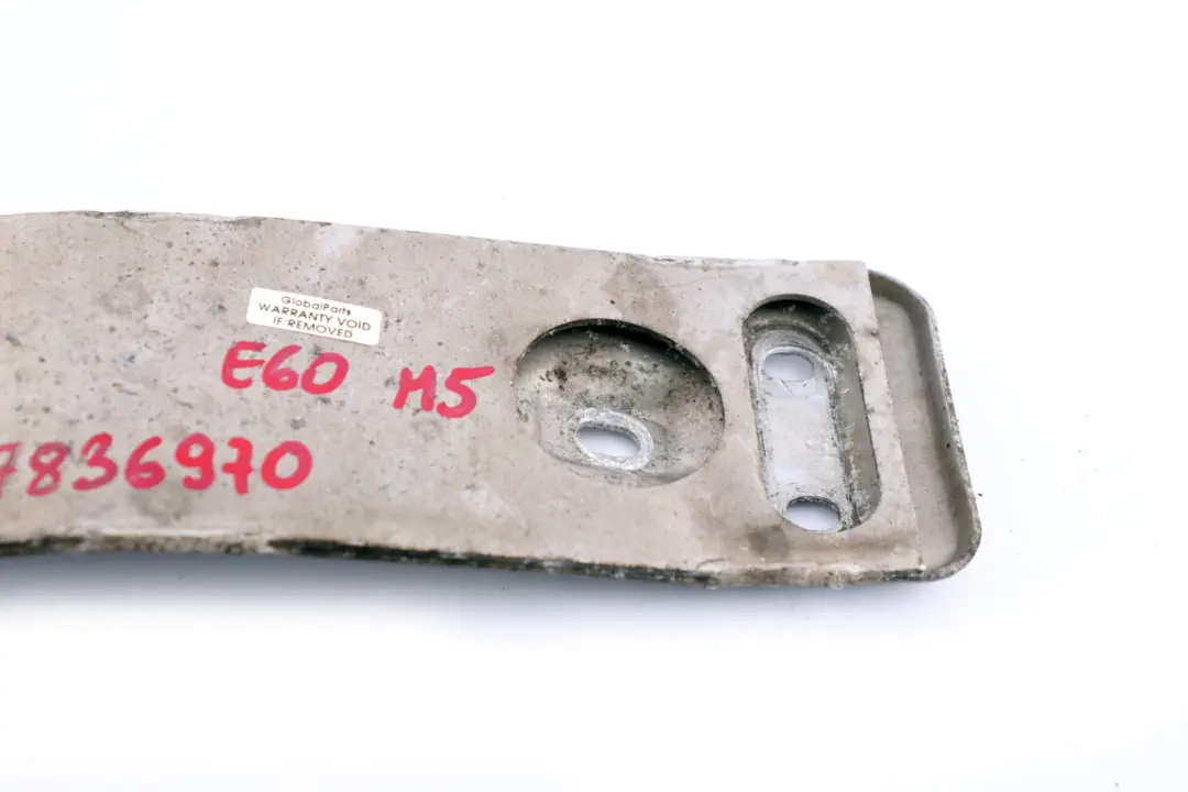 Connecting Plate Exhaust System Support Bracket to BMW 5 6 Series E60 E61 M5 E63 M6 with Part number 7836970 BMW 5 6 Series E60 E61 M5 E63 M6 Connecting Plate Exhaust System Support Bracket - SKU 7836970 - Part number 7836970