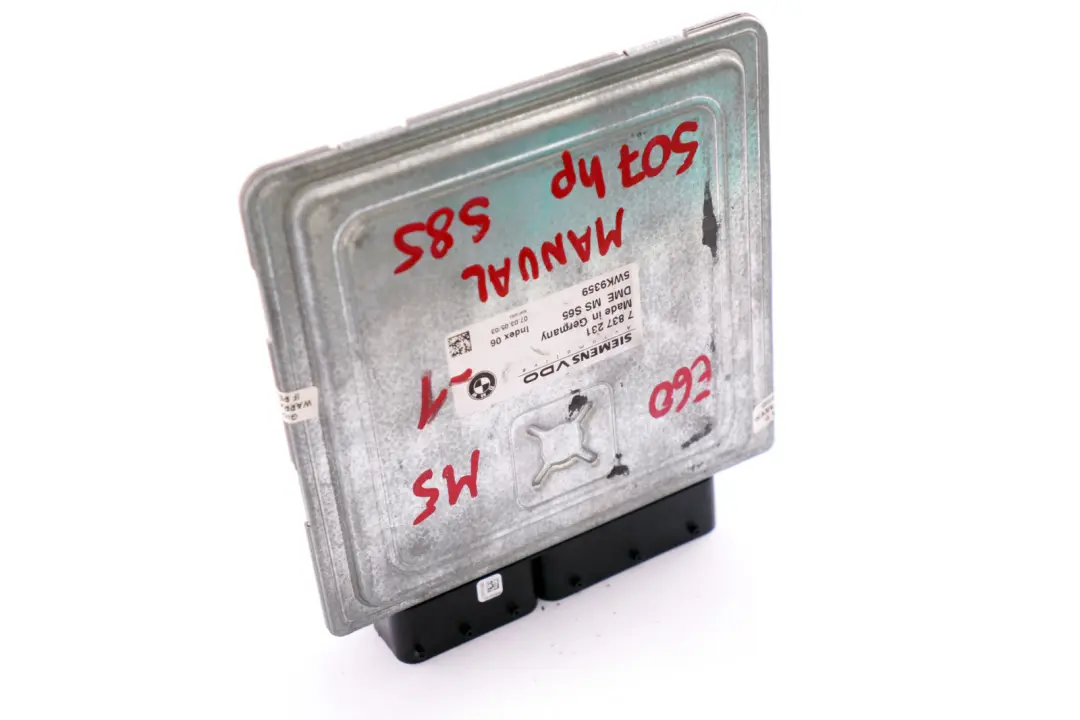 Control Unit ECU DME Unit 5WK9359 to BMW 5 Series E60 M5 E63 M6 S85 Engine with Part number 7837231 BMW 5 Series E60 M5 E63 M6 S85 Engine Control Unit ECU DME Unit 5WK9359 - SKU 7837231-1 - Part number 7837231