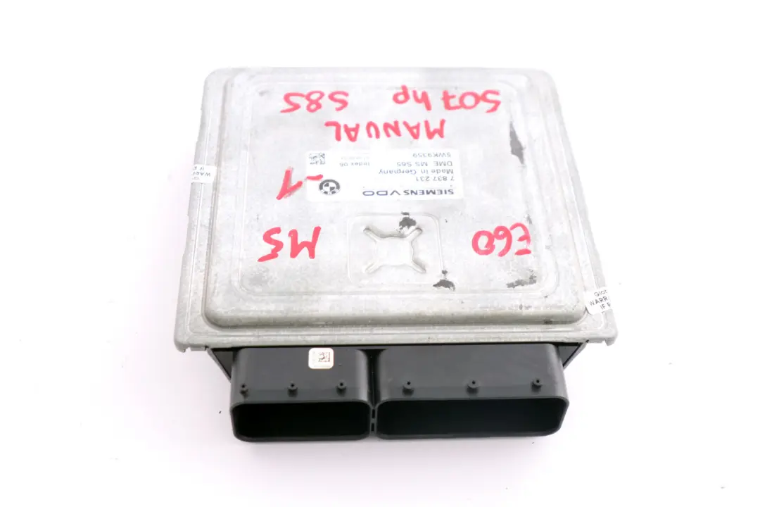 BMW E60 M5 E63 M6 S85 Motor Steuergerät Motorsteuergerät DME 5WK9359 - SKU 7837231-1 - Teilenummer 7837231