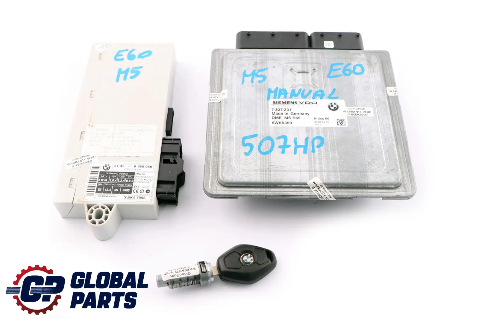 BMW 5 6 Series E60 M5 E63 E64 M6 507HP ECU Kit DME 7837231 CAS2 Key