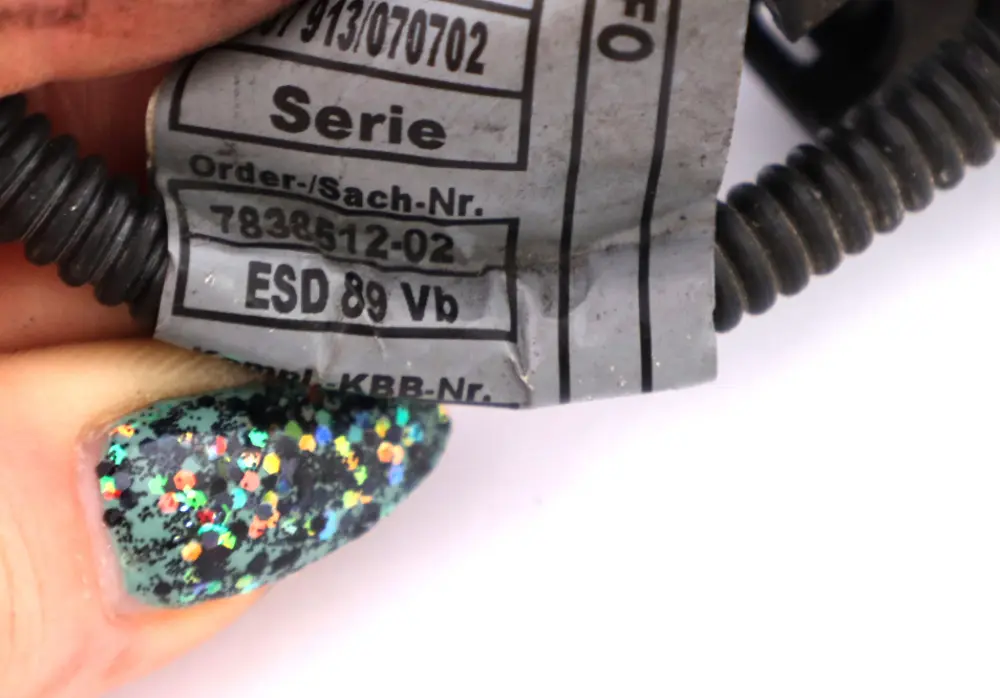 BMW E90 E92 E93 M3 Cavo Cablaggio Batteria Alternatore Motorino - SKU 7838512 - Numero di parte 7838512