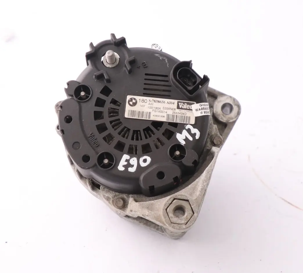 BMW E90 E91 E92 M3 Motor Lichtmaschine Generator Valeo 180A - SKU 7838656 - Teilenummer 7838656