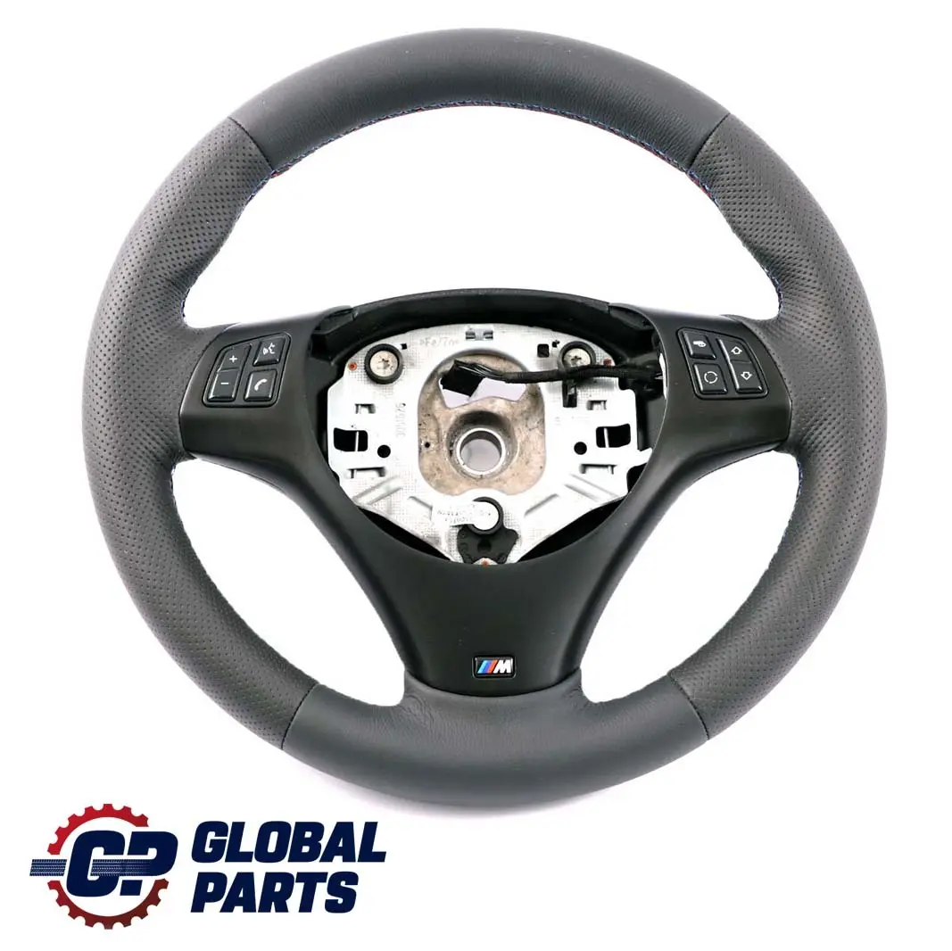 BMW E81 E82 E87 E90 E91 E92 M Sport Volant avec NEUF Noir Cuir Fils Tricolores - SKU 7839114-5 - Numéro de pièce 7839114