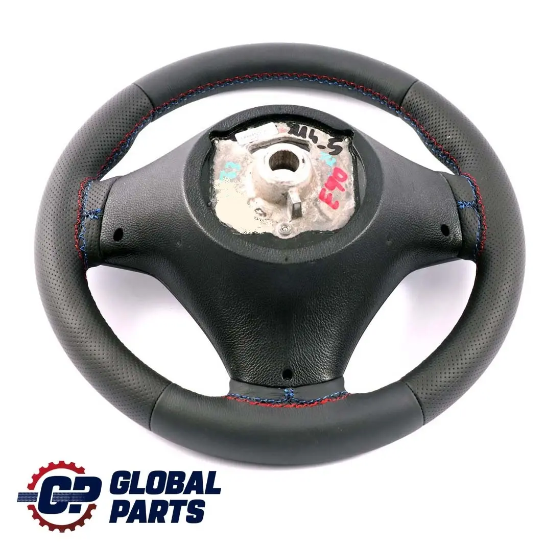 BMW E81 E82 E87 E90 E91 E92 M Sport Volant avec NEUF Noir Cuir Fils Tricolores - SKU 7839114-5 - Numéro de pièce 7839114