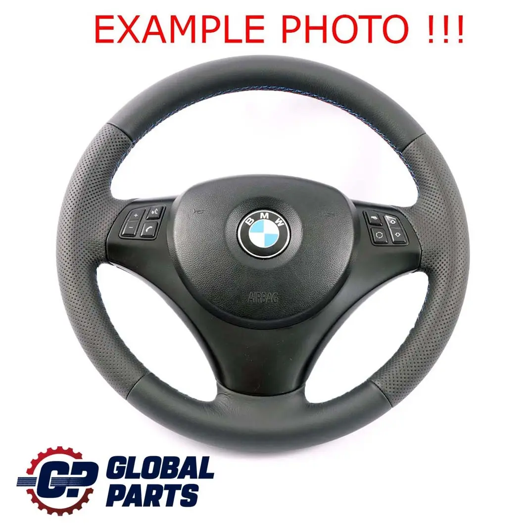 NUOVO volante in pelle M Sport Look per BMW E81 E82 E87 E88 E90 E91 E92 E93 con numero di parte 6795570 BMW E81 E82 E87 E88 E90 E91 E92 E93 NUOVO volante in pelle M Sport Look - SKU 7839114 - Numero di parte 6795570