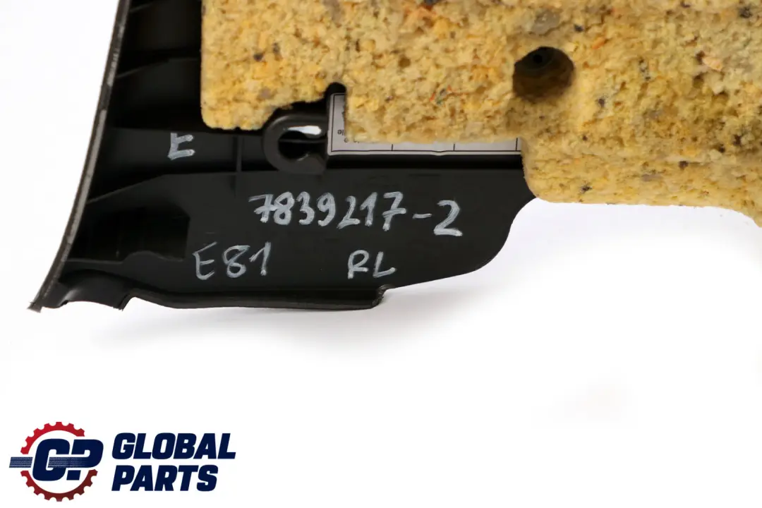 BMW E81 2 Rivestimento Laterale Posteriore Tessuto SX Flashpoint Nero - SKU 7839217-2 - Numero di parte 7839217