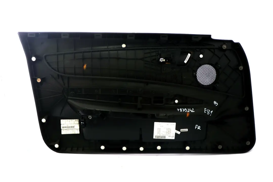 Pannello Porta Tessuto Destro Nero per BMW E81 E82 con numero di parte 7839242 BMW E81 E82 Pannello Porta Tessuto Destro Nero - SKU 7839242 - Numero di parte 7839242