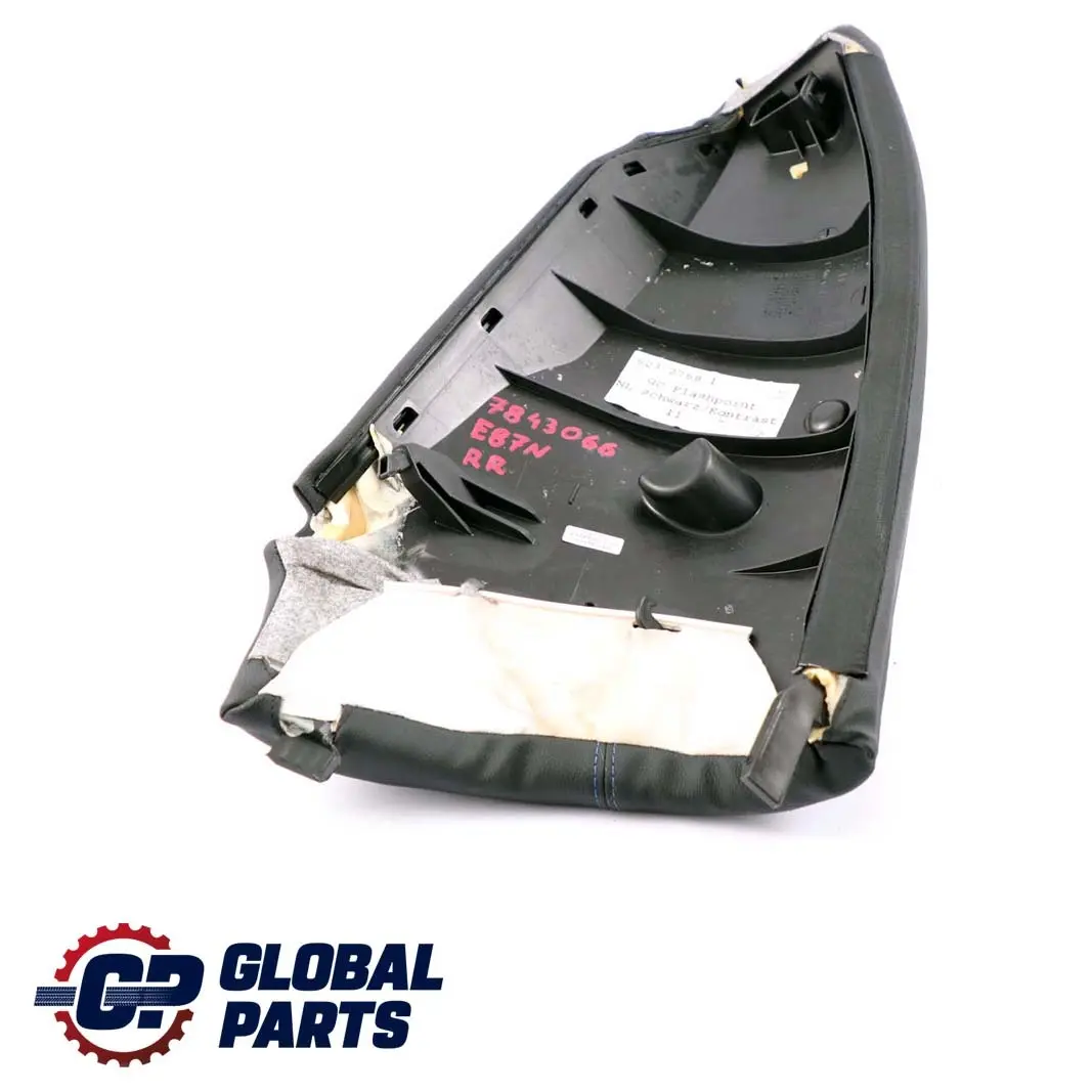 Asiento Trasero Lateral Derecho Acabado Panel Flashpoint Azul para BMW E87 LCI con número de pieza 7843066 BMW E87 LCI Asiento Trasero Lateral Derecho Acabado Panel Flashpoint Azul - SKU 7843066 - Número de pieza 7843066