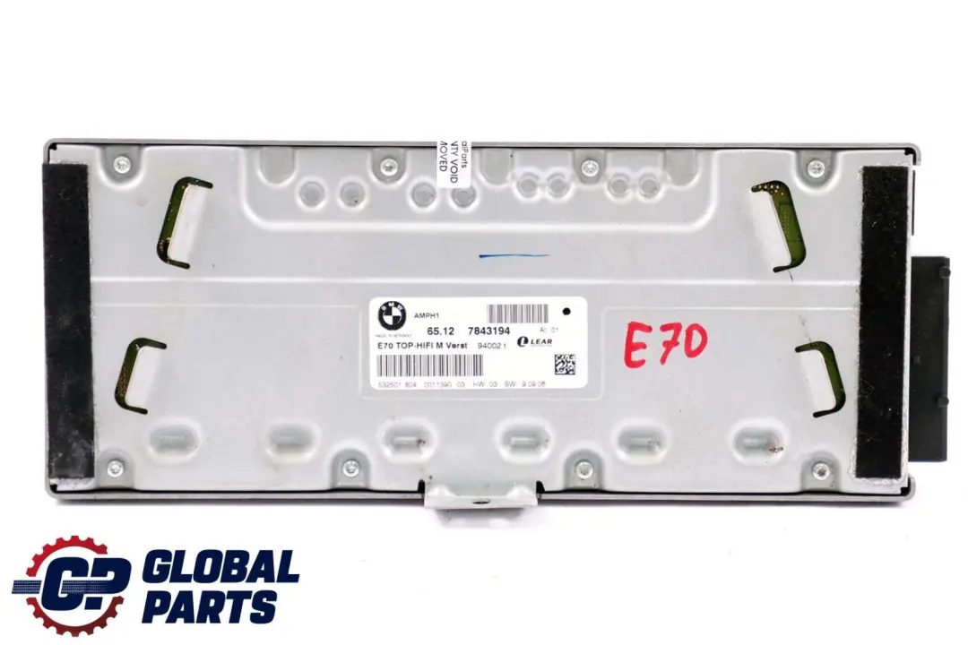 Individual Audio System Amplifier TOP-HIFI to BMW X5 X6 Series E70 E71 with Part number 7843194 BMW X5 X6 Series E70 E71 Individual Audio System Amplifier TOP-HIFI - SKU 7843194 - Part number 7843194