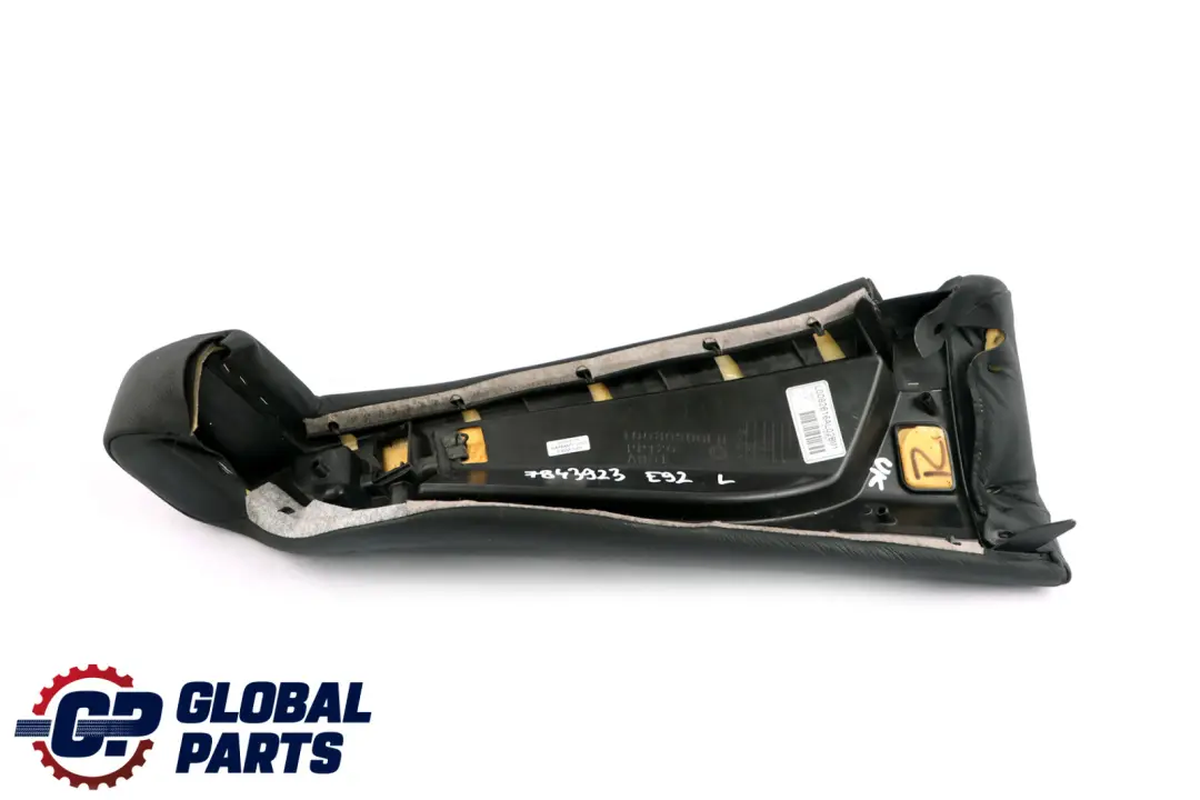 BMW 3 Series E92 M3 Coupe Side Finisher Rear Seat Left N/S Leder Schwarz - SKU 7843923 - Part number 7843923