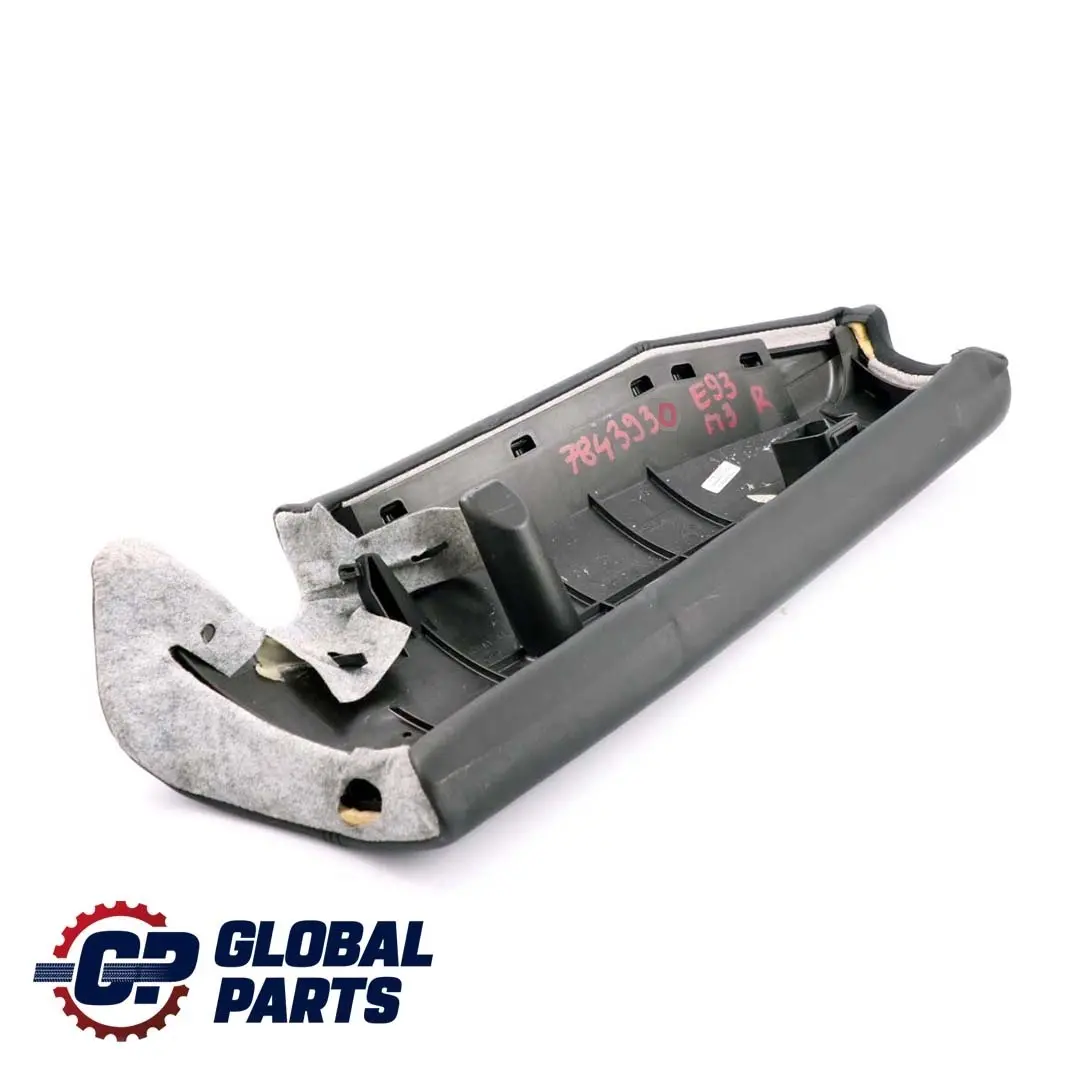 Side Finisher Rear Seat Right O/S Leather Black to BMW 3 Series E93 M3 Cabrio with Part number 7843930 BMW 3 Series E93 M3 Cabrio Side Finisher Rear Seat Right O/S Leather Black - SKU 7843930 - Part number 7843930