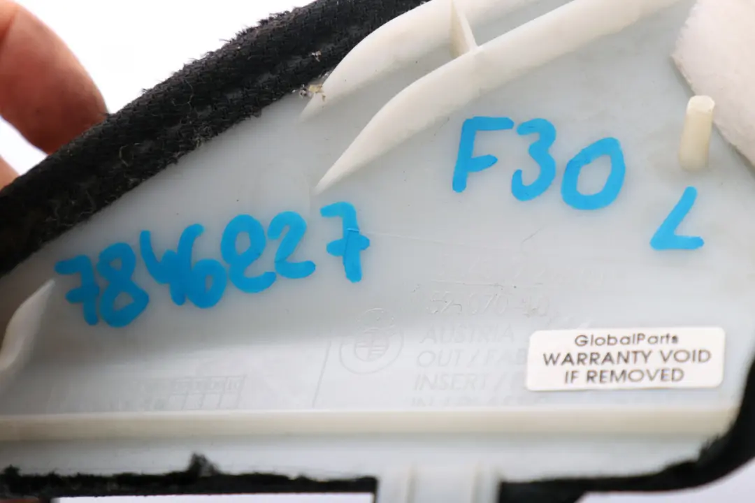 Osłona Słupka A Czarna do BMW F30 F31 o numerze 7296015 BMW F30 F31 Osłona Słupka A Czarna - SKU 7846227 - Numer Części 7296015