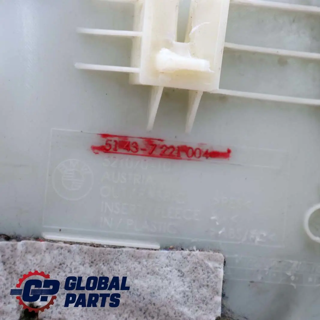 Tapa Columna C Derecha Antracita 7221004 para BMW F30 F80 M3 con número de pieza 7846234 BMW F30 F80 M3 Tapa Columna C Derecha Antracita 7221004 - SKU 7846234 - Número de pieza 7846234