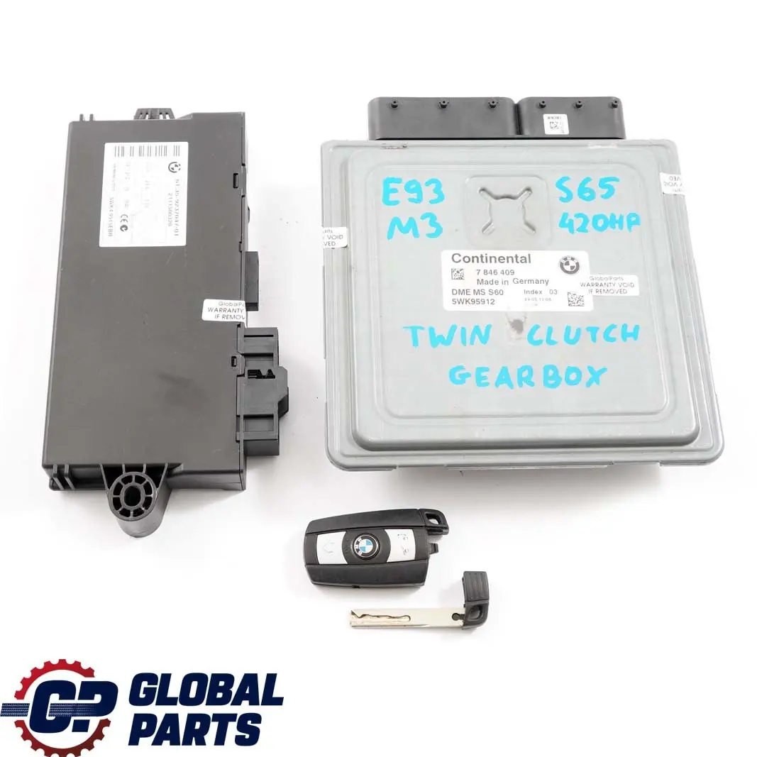 Moteur S65 420PS Commande Dme +CAS3+2 Schluess pour BMW E90 E92 E93 M3 à propos du numéro de pièce 7846409 BMW E90 E92 E93 M3 Moteur S65 420PS Commande Dme +CAS3+2 Schluess - SKU 7846409-1 - Numéro de pièce 7846409