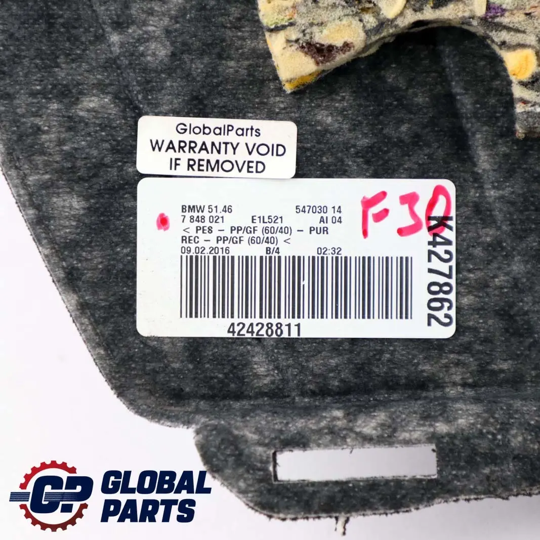 Heckscheibe Hutablage Ladeabdeckung Schwarz 7848021 für BMW F30 F80 M3 mit Teilenummer 7848008 BMW F30 F80 M3 Heckscheibe Hutablage Ladeabdeckung Schwarz 7848021 - SKU 7848008 - Teilenummer 7848008