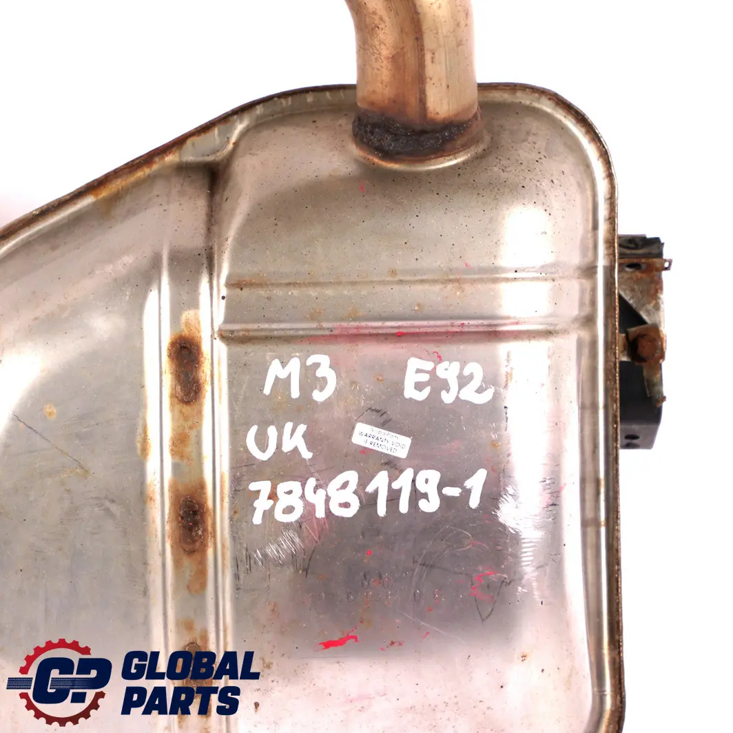 Exhaust Silencer Muffler Back Box Double Twin Pipe to BMW 3 E92 E93 M3 1 Rear with Part number 7848119 BMW 3 E92 E93 M3 1 Rear Exhaust Silencer Muffler Back Box Double Twin Pipe - SKU 7848119-1 - Part number 7848119