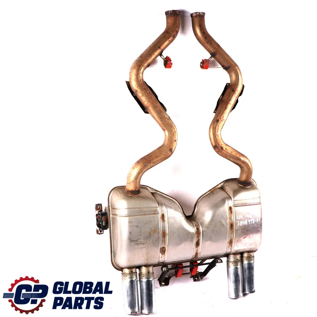 Exhaust Silencer Muffler Back Box Double Twin Pipe to BMW 3 E92 E93 M3 1 Rear with Part number 7848119 BMW 3 E92 E93 M3 1 Rear Exhaust Silencer Muffler Back Box Double Twin Pipe - SKU 7848119-1 - Part number 7848119