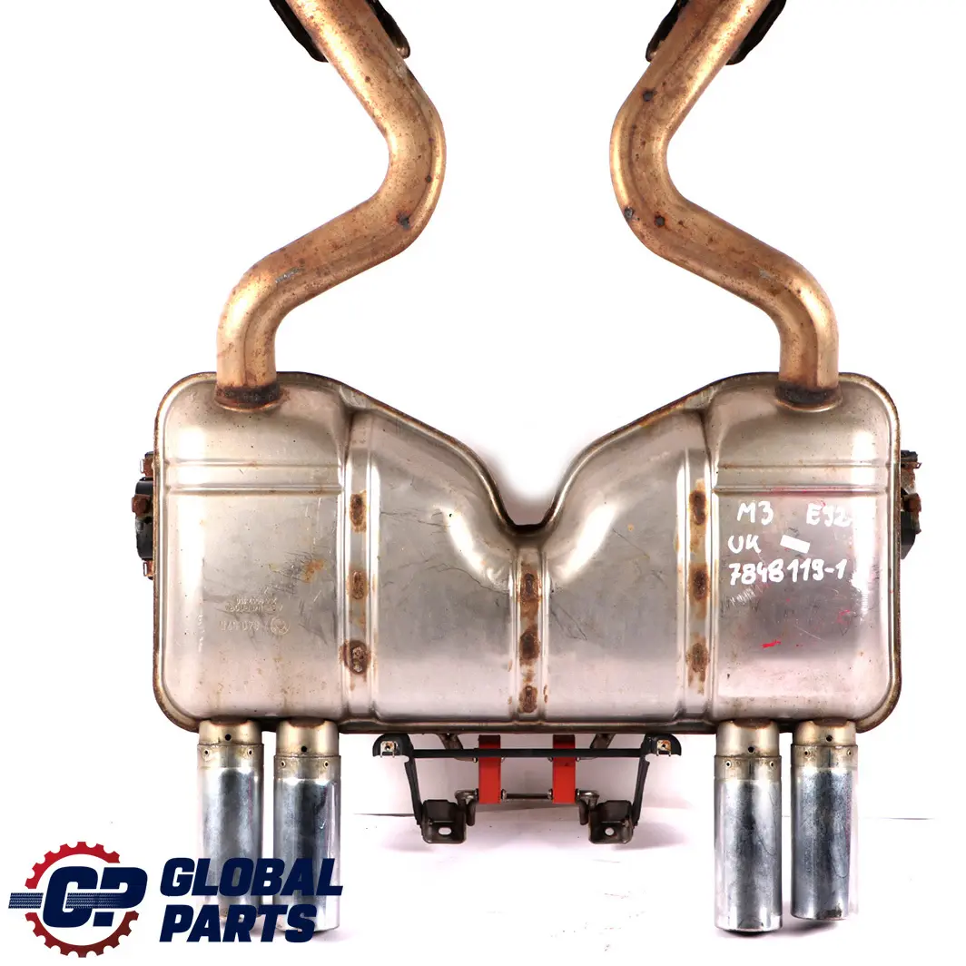 Exhaust Silencer Muffler Back Box Double Twin Pipe to BMW 3 E92 E93 M3 1 Rear with Part number 7848119 BMW 3 E92 E93 M3 1 Rear Exhaust Silencer Muffler Back Box Double Twin Pipe - SKU 7848119-1 - Part number 7848119