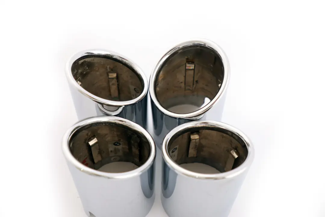 Chrome Exhaust Tailpipe Tip Pipe Trim Set to BMW M3 F80 M4 F82 F83 with Part number 7848537 BMW M3 F80 M4 F82 F83 Chrome Exhaust Tailpipe Tip Pipe Trim Set - SKU 7848537-1 - Part number 7848537