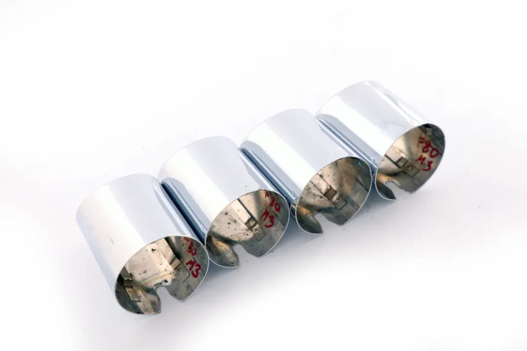 Chrome Exhaust Tailpipe Tip Pipe Trim Set to BMW M3 F80 M4 F82 F83 with Part number 7848537 BMW M3 F80 M4 F82 F83 Chrome Exhaust Tailpipe Tip Pipe Trim Set - SKU 7848537-1 - Part number 7848537