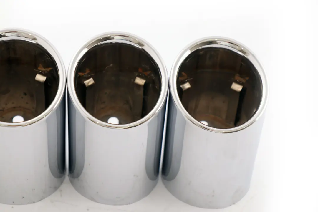 BMW M3 F80 M4 F82 F83 Chrome Exhaust Tailpipe Tip Pipe Trim Set - SKU 7848537-1 - Part number 7848537