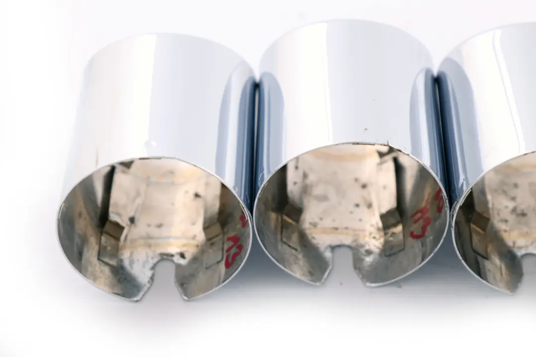Chrome Exhaust Tailpipe Tip Pipe Trim Set to BMW M3 F80 M4 F82 F83 with Part number 7848537 BMW M3 F80 M4 F82 F83 Chrome Exhaust Tailpipe Tip Pipe Trim Set - SKU 7848537-1 - Part number 7848537
