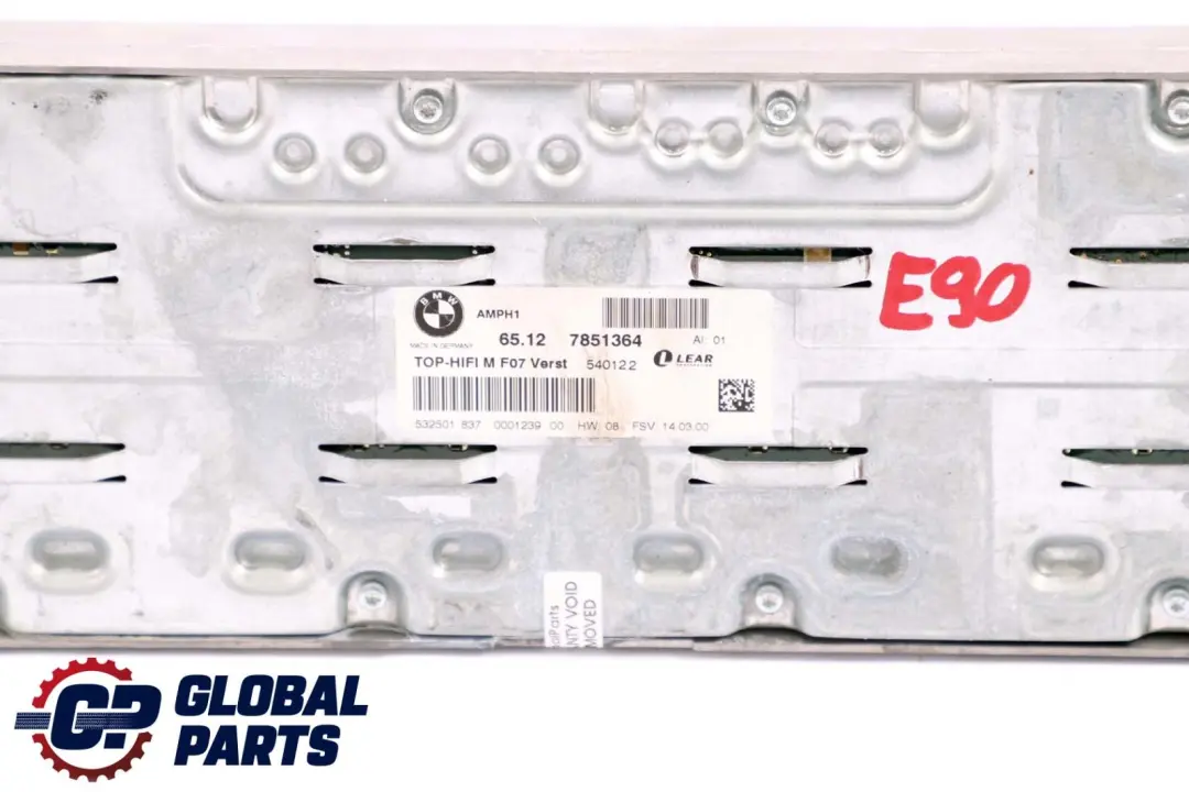 Individual Audio System Amplifier TOP-HIFI to BMW 3 5 E60 E61 E90 E91 E92 with Part number 8054808 BMW 3 5 E60 E61 E90 E91 E92 Individual Audio System Amplifier TOP-HIFI - SKU 7851364 - Part number 8054808