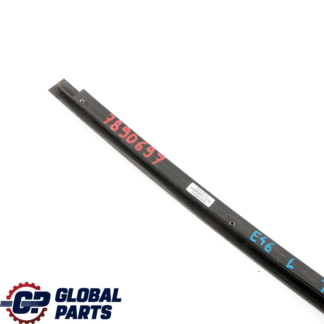 Ventana Guia Web Cubierta Izquierda Trasera Alto Brillo para BMW E46 Touring con número de pieza 7890697 BMW E46 Touring Ventana Guia Web Cubierta Izquierda Trasera Alto Brillo - SKU 7890697 - Número de pieza 7890697