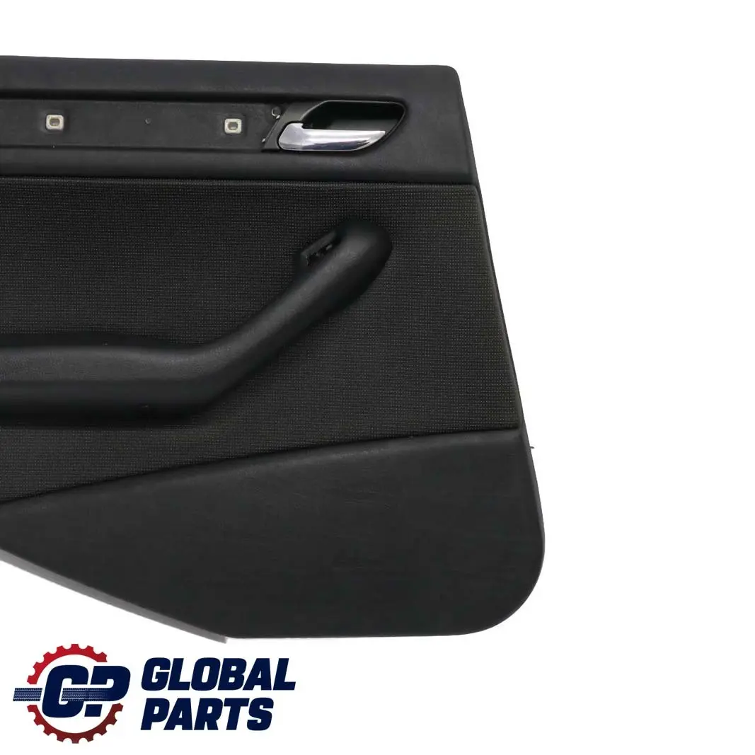 Left N/S Trim Panel Door Card Cloth Laser to BMW 3 E46 Saloon Touring Rear with Part number 7890715 BMW 3 E46 Saloon Touring Rear Left N/S Trim Panel Door Card Cloth Laser - SKU 7890715 - Part number 7890715