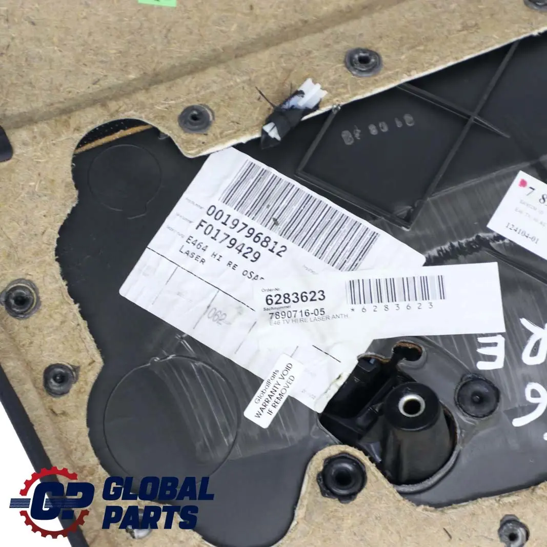 Right O/S Trim Panel Door Card Cloth Laser to BMW 3 E46 Saloon Touring Rear with Part number 7890716 BMW 3 E46 Saloon Touring Rear Right O/S Trim Panel Door Card Cloth Laser - SKU 7890716 - Part number 7890716