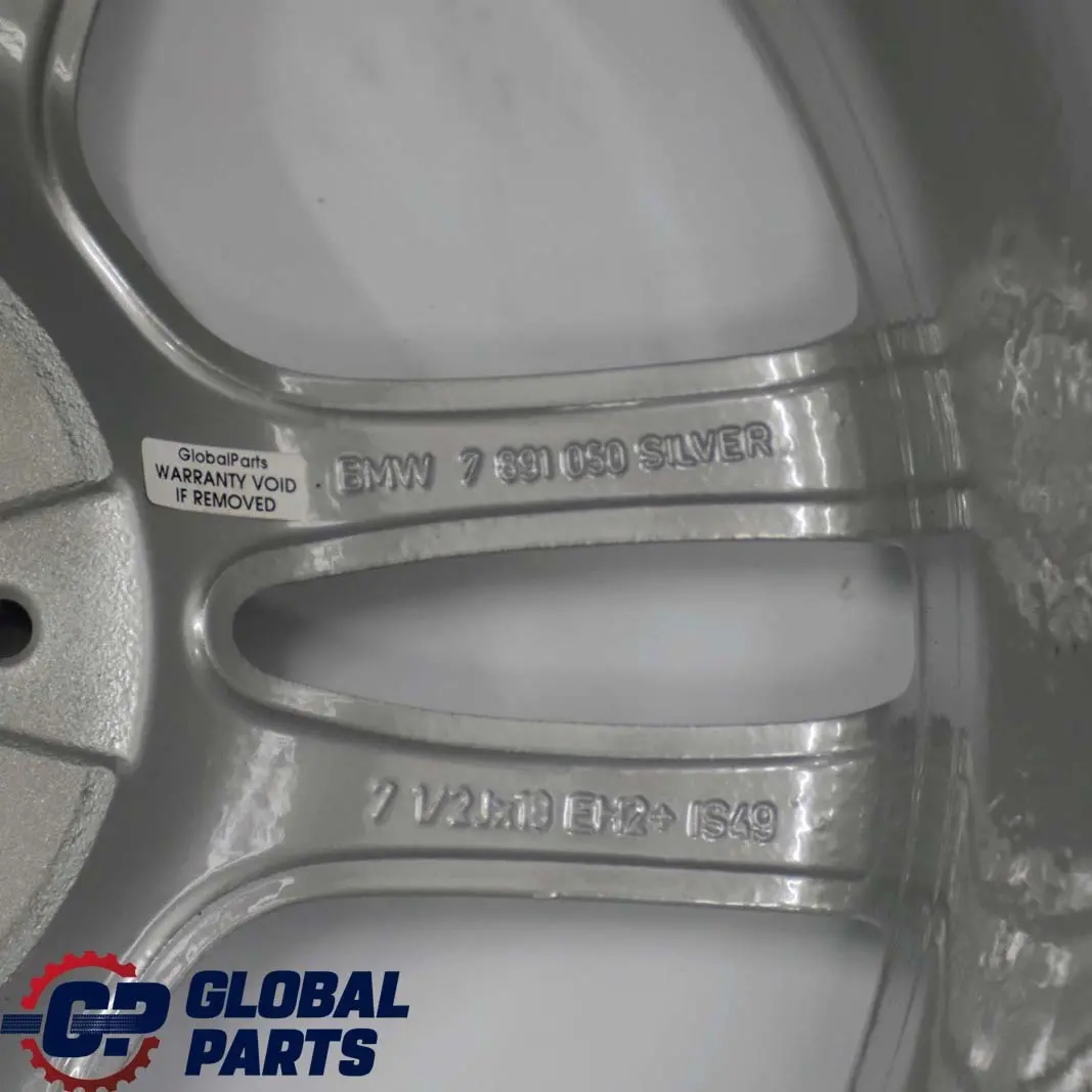 Llanta Delantera Aleación Plata 18" 7,5J ET:49 M Doble Radio para BMW E81 E87 con número de pieza 7891050 BMW E81 E87 Llanta Delantera Aleación Plata 18" 7,5J ET:49 M Doble Radio - SKU 7891050 - Número de pieza 7891050