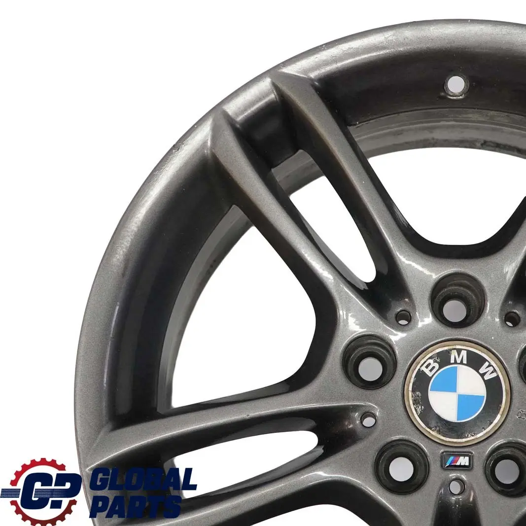 Grey Rear Alloy Wheel Rim 18" M Double Spoke 261 8,5J ET:52 to BMW E81 E87 with Part number 7891051 BMW E81 E87 Grey Rear Alloy Wheel Rim 18" M Double Spoke 261 8,5J ET:52 - SKU 7891051-5 - Part number 7891051