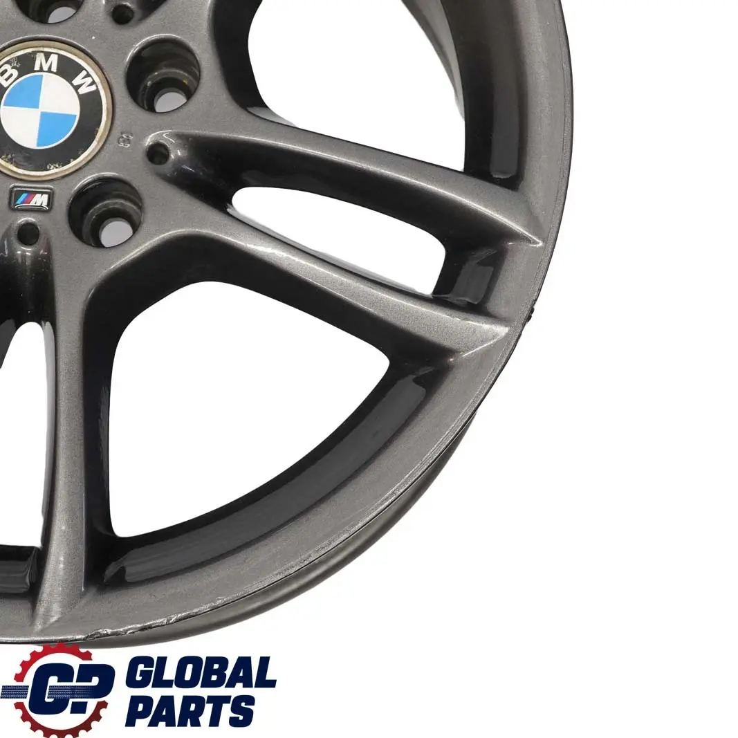 Grey Rear Alloy Wheel Rim 18" M Double Spoke 261 8,5J ET:52 to BMW E81 E87 with Part number 7891051 BMW E81 E87 Grey Rear Alloy Wheel Rim 18" M Double Spoke 261 8,5J ET:52 - SKU 7891051-5 - Part number 7891051