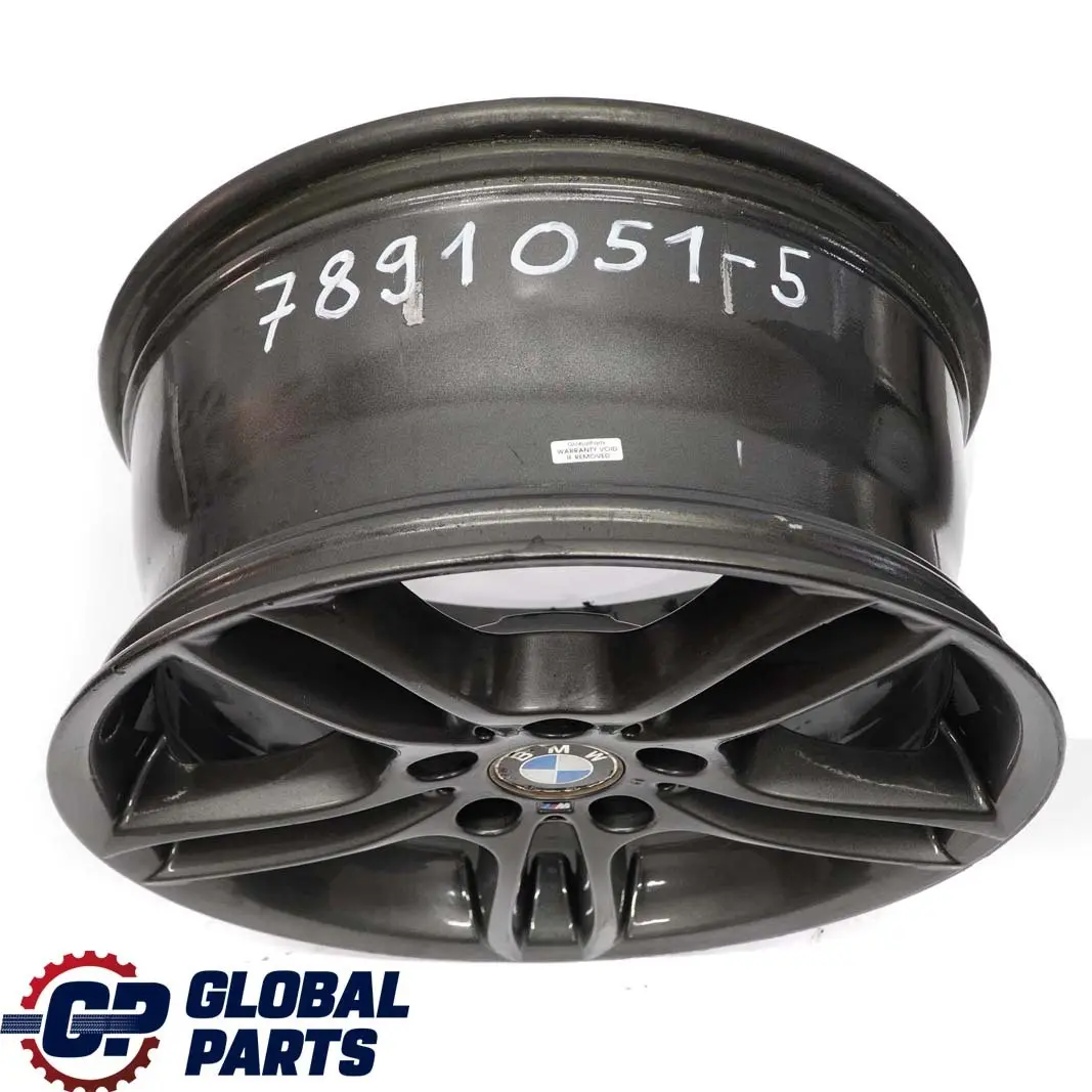 Grey Rear Alloy Wheel Rim 18" M Double Spoke 261 8,5J ET:52 to BMW E81 E87 with Part number 7891051 BMW E81 E87 Grey Rear Alloy Wheel Rim 18" M Double Spoke 261 8,5J ET:52 - SKU 7891051-5 - Part number 7891051
