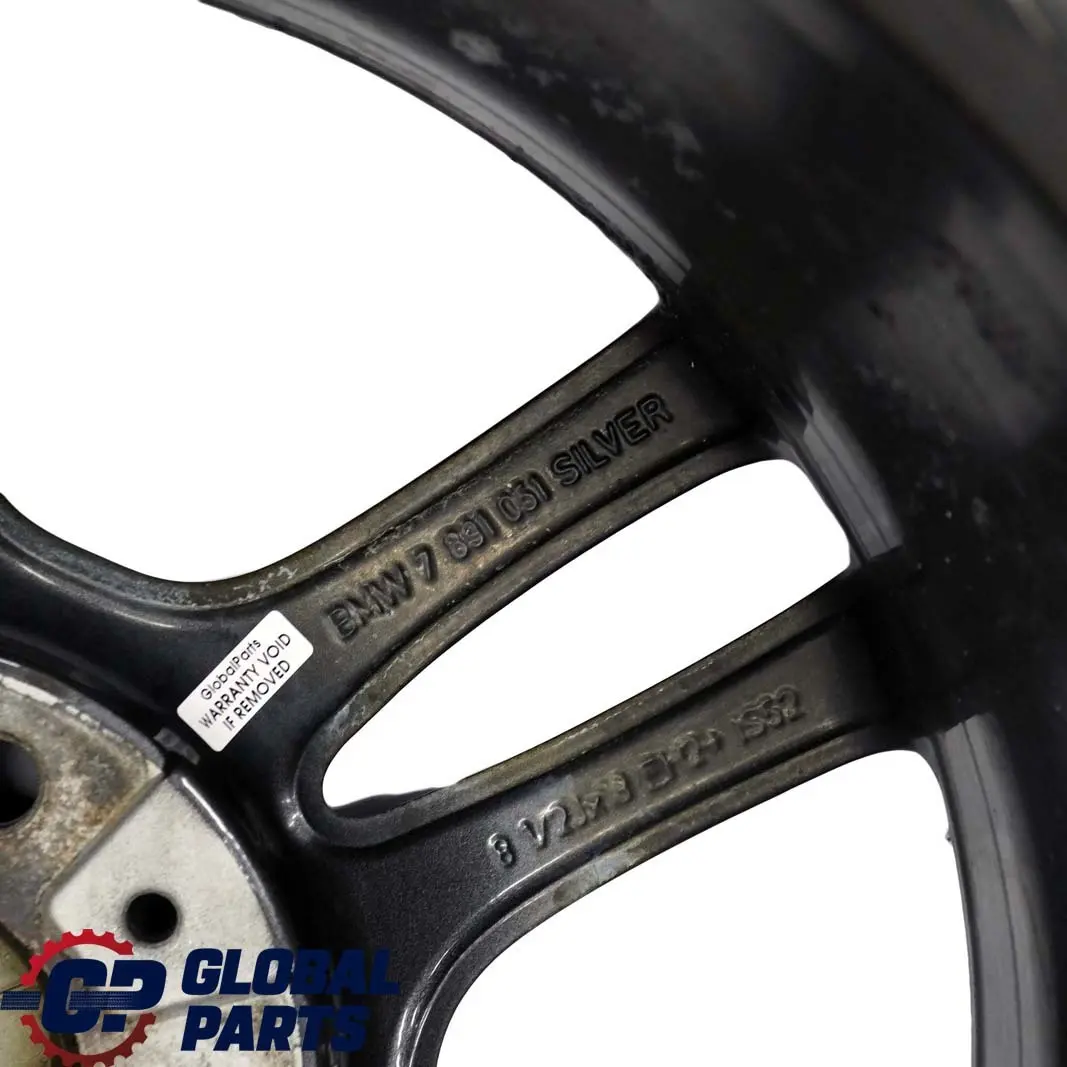 Grey Rear Alloy Wheel Rim 18" M Double Spoke 261 8,5J ET:52 to BMW E81 E87 with Part number 7891051 BMW E81 E87 Grey Rear Alloy Wheel Rim 18" M Double Spoke 261 8,5J ET:52 - SKU 7891051-5 - Part number 7891051