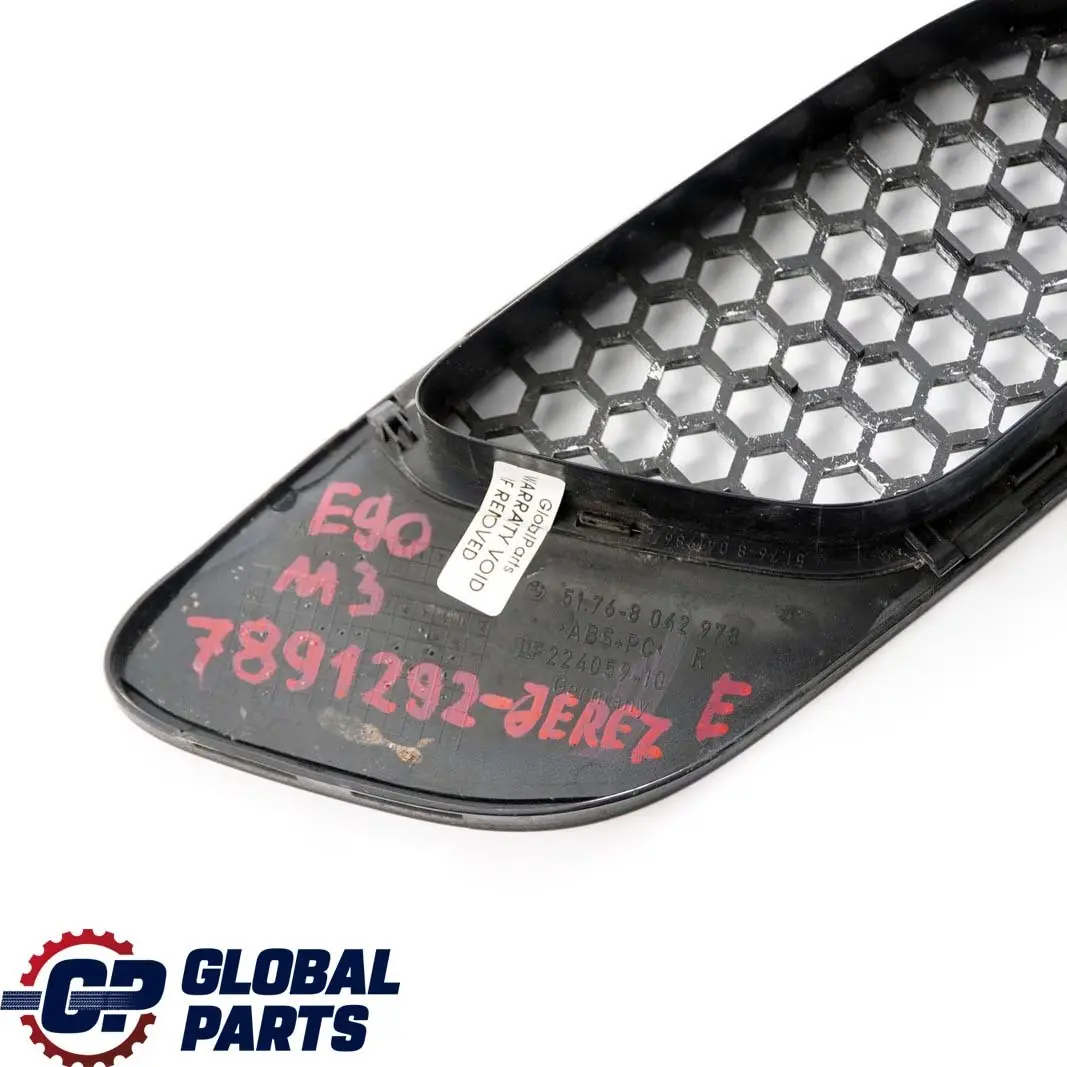 BMW 3 er E90 E92 E93 M3 Vorne Links Rahmen Ziergitter Jerezschwarz Schwarz - SKU 7891292-JEREZ - Teilenummer 0036359
