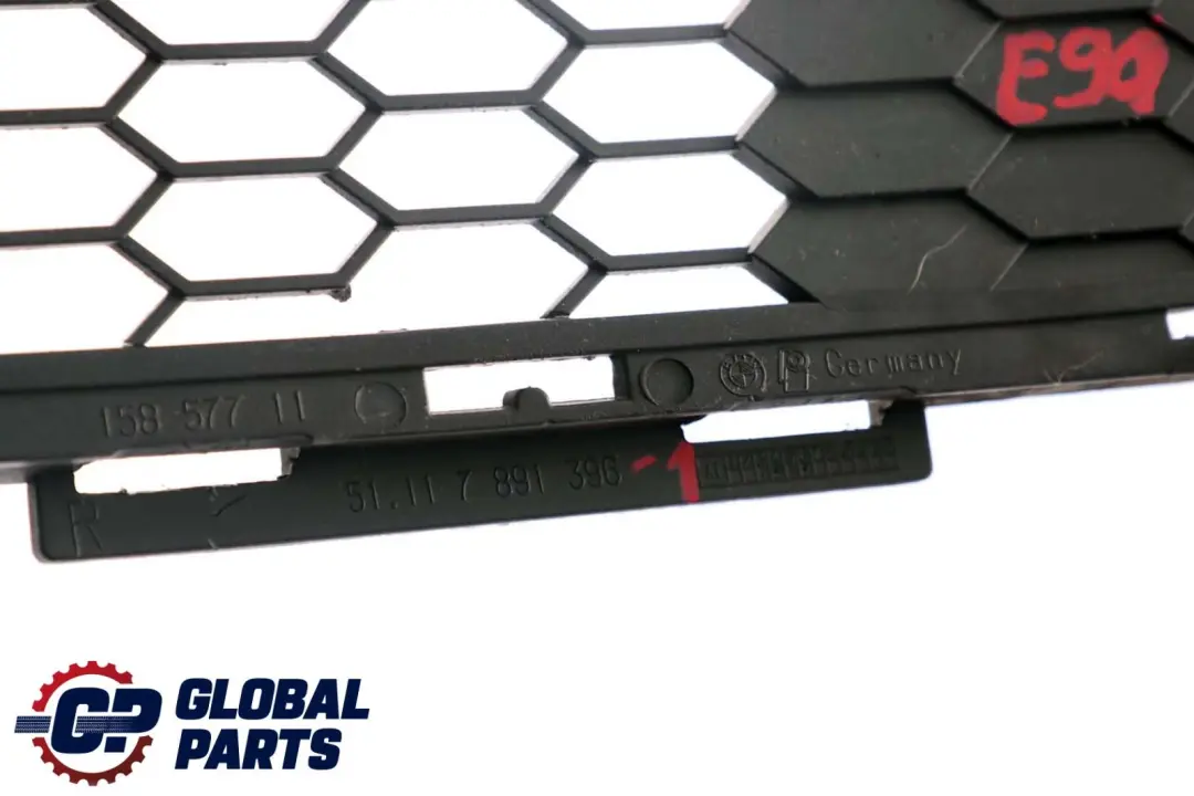 Front Grid Lateral Bumper Grille Trim Right to BMW 3 Series 1 E90 E91 LCI M Sport with Part number 7891396 BMW 3 Series 1 E90 E91 LCI M Sport Front Grid Lateral Bumper Grille Trim Right - SKU 7891396-1 - Part number 7891396