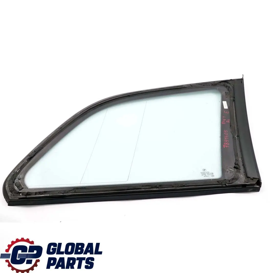 BMW E46 Touring Fenetre Laterale Verre Arriere Gauche AS2 Brillant Moulure - SKU 7891405 - Numéro de pièce 7891405