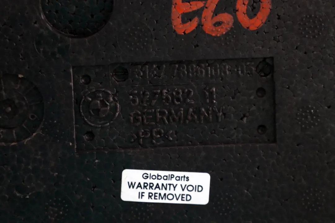 Lower Insertion Shell Luggage Compartment Trunk Lid to BMW 5 SERIES E60 M5 with Part number 51477896108 BMW 5 SERIES E60 M5 Lower Insertion Shell Luggage Compartment Trunk Lid - SKU 7896108 - Part number 51477896108