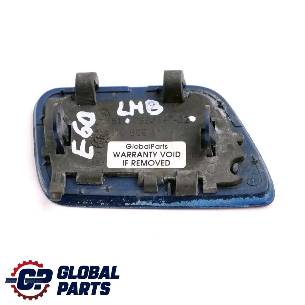 Front Bumper Headligh Flap Cover Left N/S Le Mans Blau Blue to BMW 5 Series E60 M with Part number 7896597 BMW 5 Series E60 M Front Bumper Headligh Flap Cover Left N/S Le Mans Blau Blue - SKU 7896597-LMB - Part number 7896597