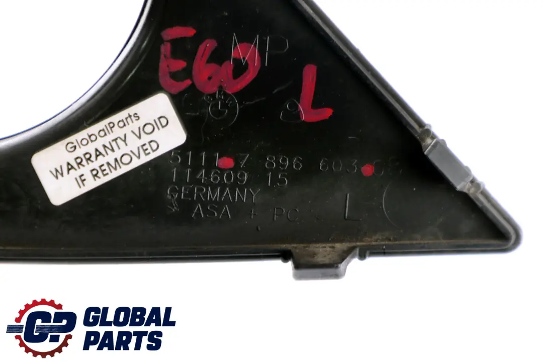 Paraurti Anteriore sportivo Rivestimento Fendinebbia per BMW E60 E61 M con numero di parte 7896603 BMW E60 E61 M Paraurti Anteriore sportivo Rivestimento Fendinebbia - SKU 7896603 - Numero di parte 7896603